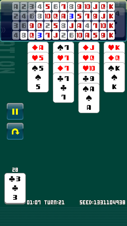 Wizard's Solitaire Calculation Screenshot2