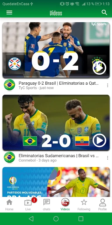 Brazilian soccer team Screenshot2