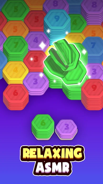 Hexa Stack: Sorting Puzzle Mod Screenshot1