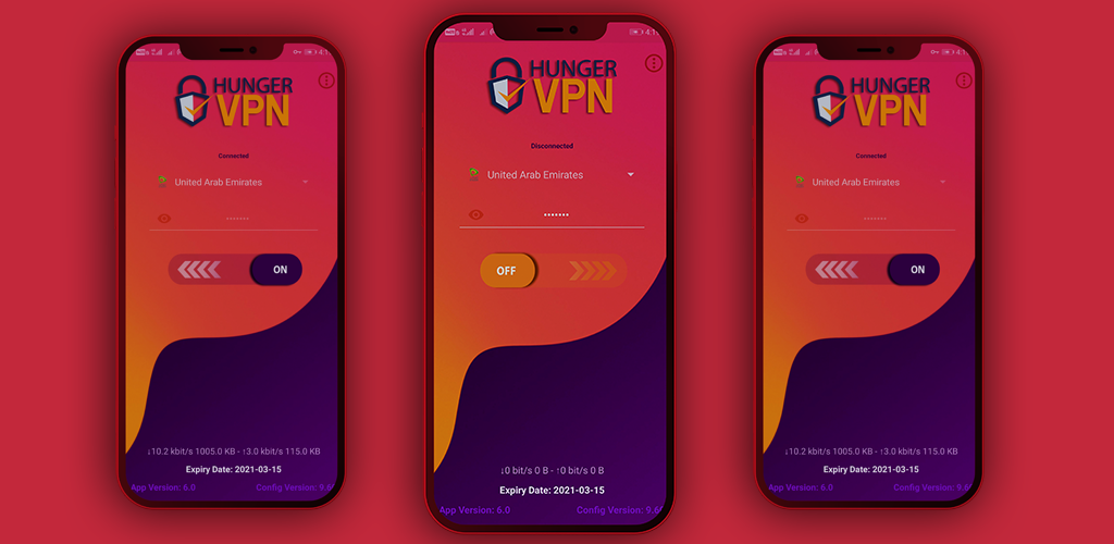 Hunger VPN Free Data Screenshot1