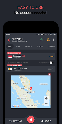 EUT VPN - Easy Unli Tunneling Screenshot1