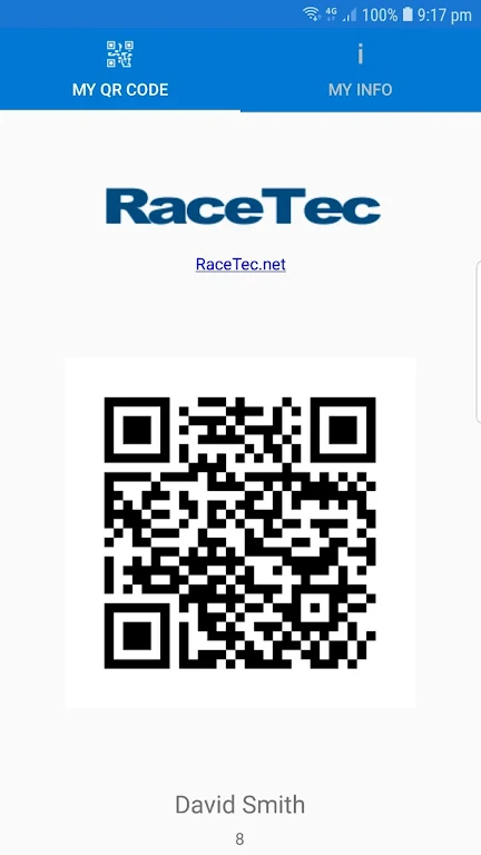 RaceTec QRCode Screenshot1