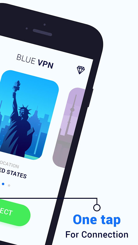 Blue VPN free Unlimited Bandwidth Screenshot2