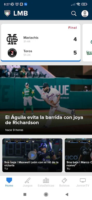 Liga Mexicana de Beisbol LMB Screenshot1