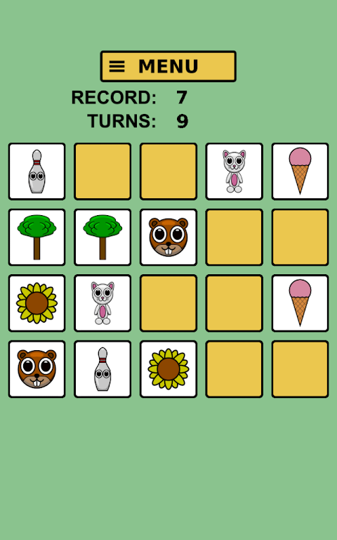 Pairs - Concentration to match up Screenshot1