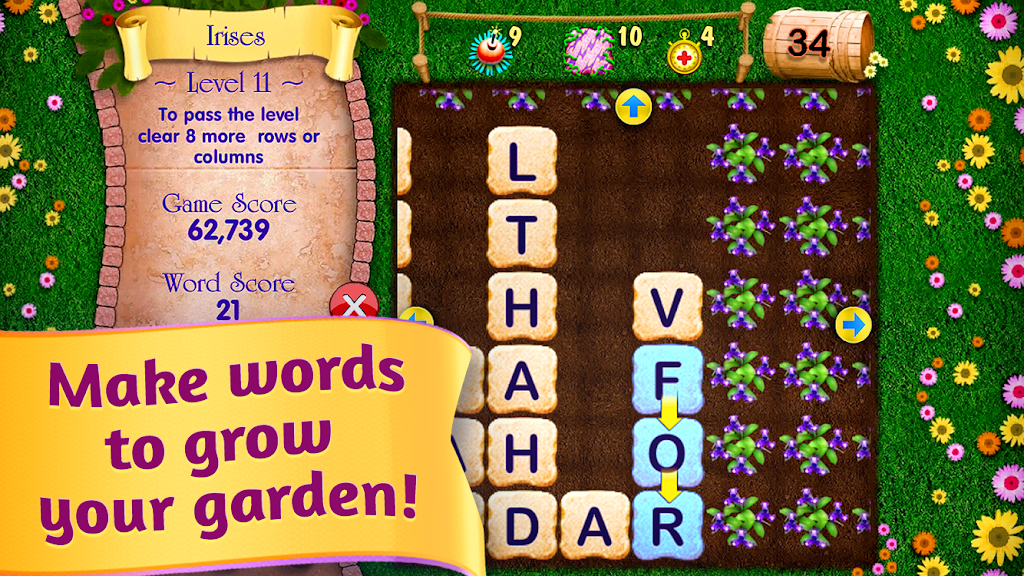 Letter Garden FREE Word Search Screenshot1