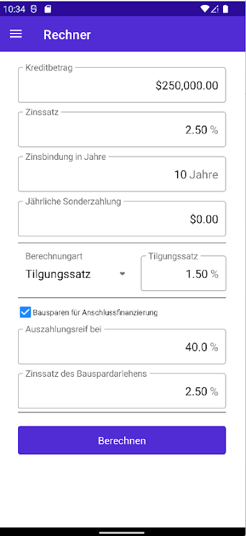 RealEstateCalc - financials Screenshot1