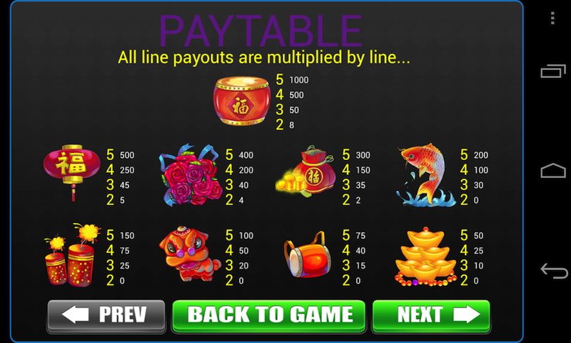 Lunar New Year Slots Machine Screenshot2