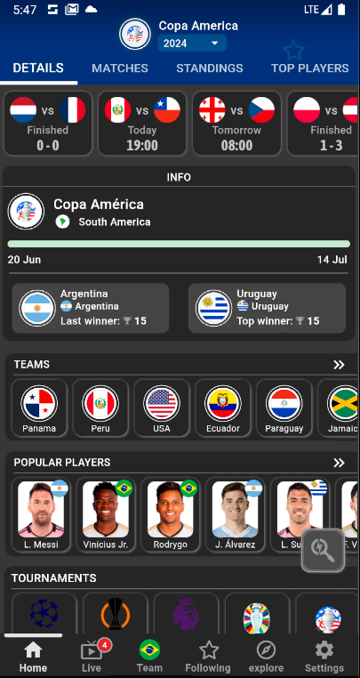 Copa America Live 2024 Screenshot1