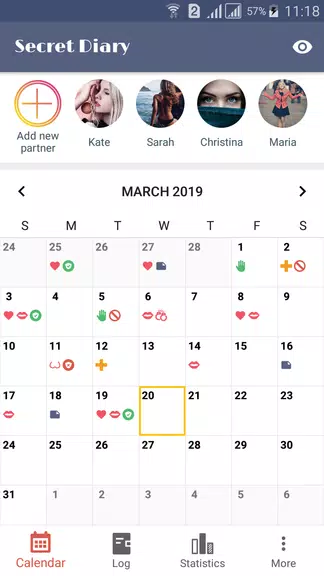 Sex Life - Sex Tracker, Diary of Sex, Sex Calendar Screenshot1