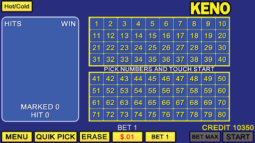 Keno Games OFFLINE FREE - Vegas Casino Screenshot1