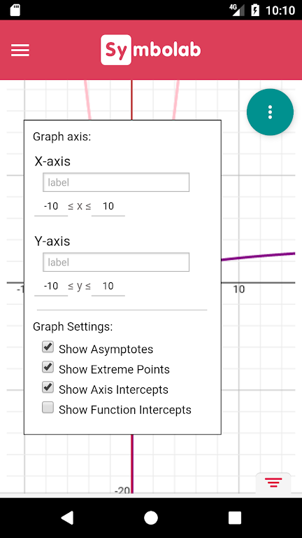 Symbolab Graphing Calculator Screenshot4