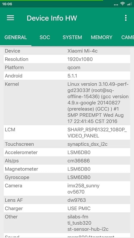 Device Info HW+ Screenshot4