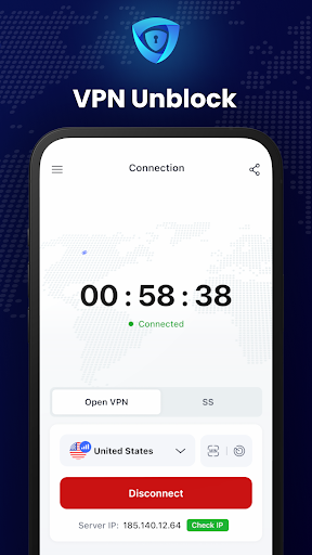 VPN Unblock – smart dns+ proxy Screenshot1