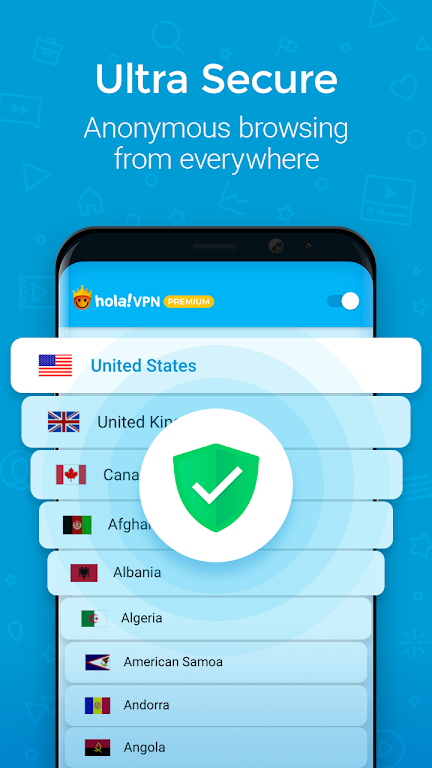 Hola VPN Proxy Plus Screenshot1