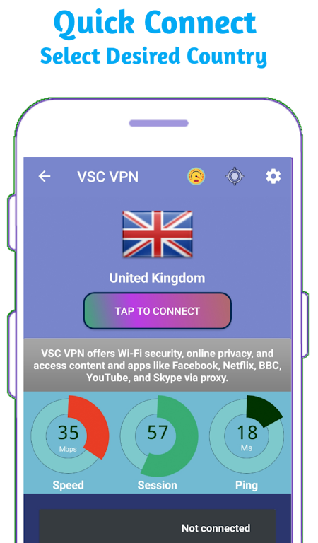 US VPN- Fast Unlimited Secure Unblock Proxy Screenshot1