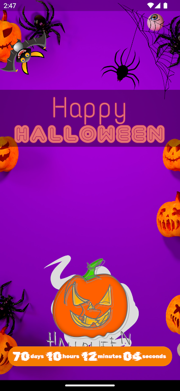 How long until Halloween? Screenshot2