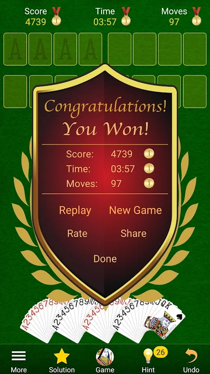 FreeCell by Logify Screenshot2