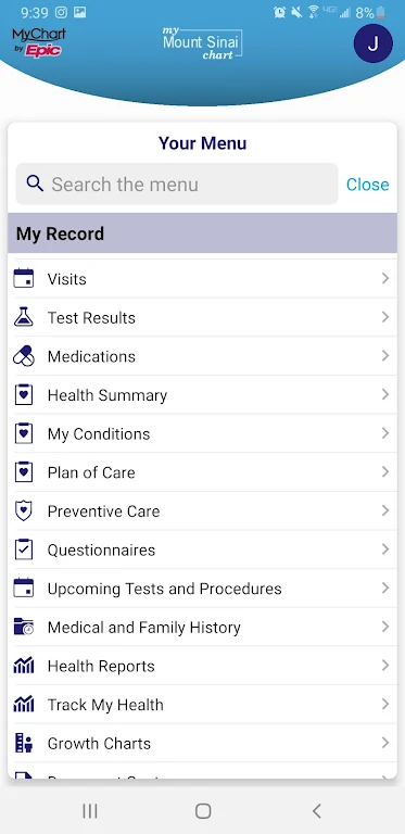 MyMountSinai Screenshot1