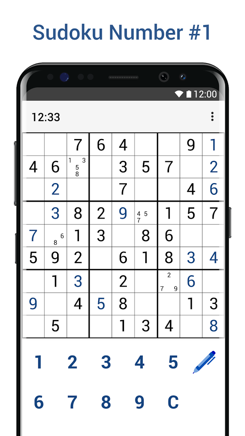 Sudoku Number 1 Logic Games, Easy & Hard Puzzles Screenshot1