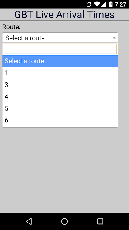 Bridgeport GBT Bus Tracker Screenshot2