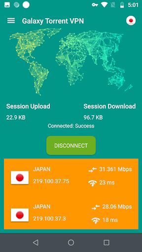 Galaxy Torrent VPN Pro - Free Screenshot3