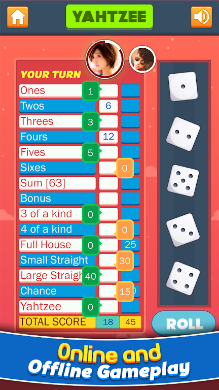 Yahtzee Dice Screenshot3