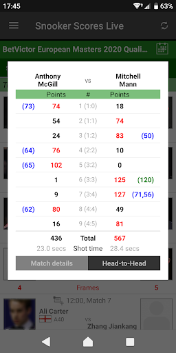 Snooker Scores Live Screenshot3