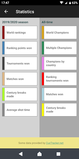 Snooker Scores Live Screenshot2