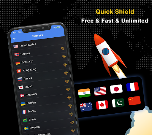 Quickshield VPN: Speed booster Screenshot1