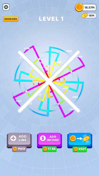 Bouncing Rainbow: Calm Clicker Mod Screenshot3