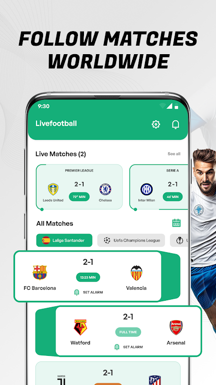 ScoreBuzz – Soccer Live Scores Screenshot1