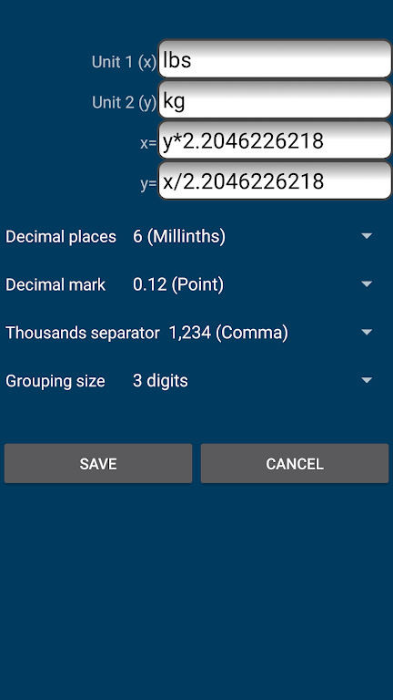 lbs kg converter Screenshot3