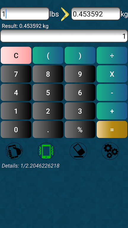 lbs kg converter Screenshot1