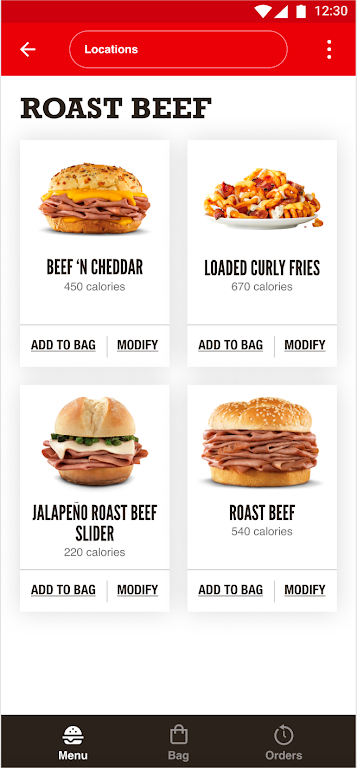 Arby's Fast Food Sandwiches Screenshot2