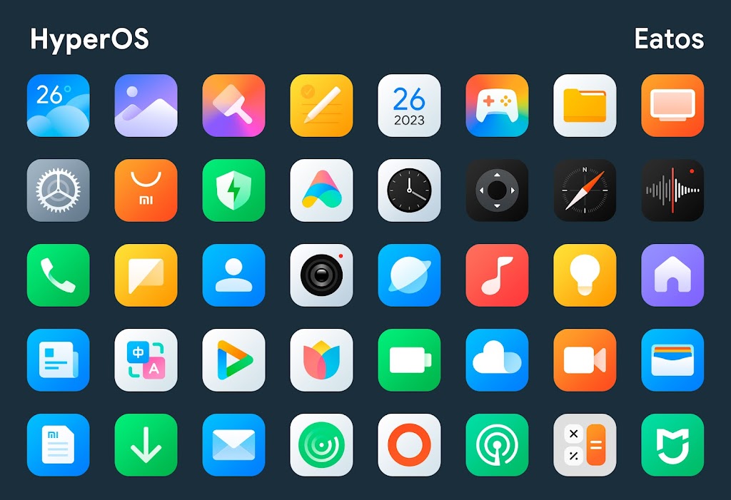 HyperOS – Icon Pack Mod Screenshot1