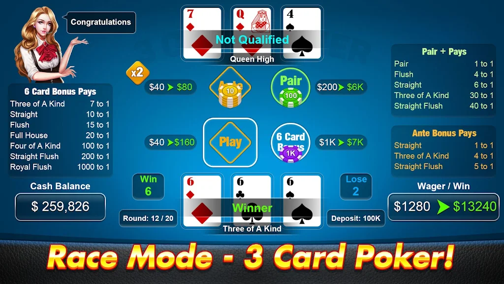 3 Card Poker - Casino Games Screenshot4