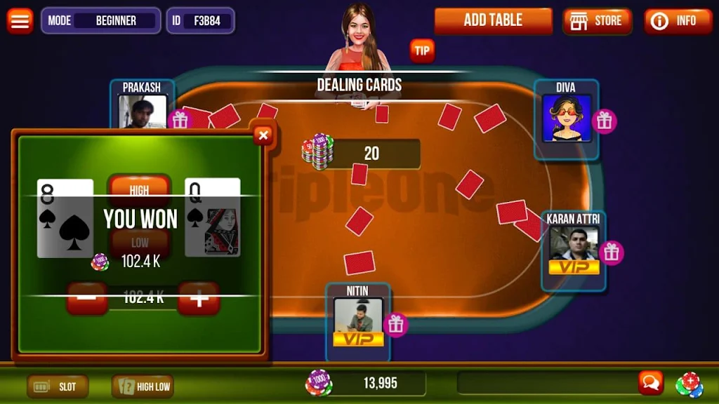 Triple One Poker & Teen Patti (3 Patti, Teenpatti) Screenshot4