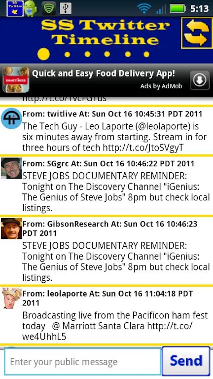 SS Twitter App Screenshot1