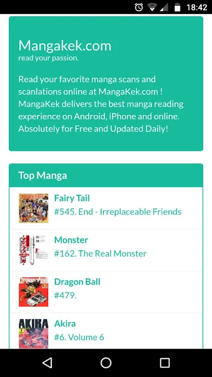 MangaKek - Reader for Manga Scanlations Screenshot3