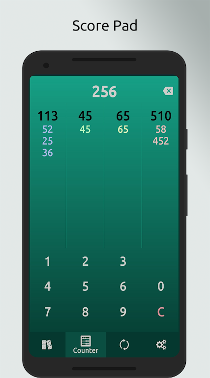 Dominos Cheater (Cards Tracker - Score Pad) Screenshot2