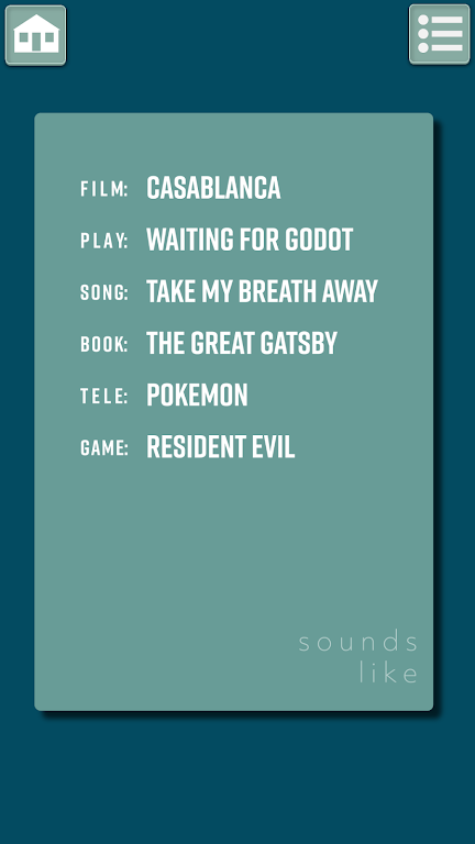 Sounds Like - Charades Screenshot1