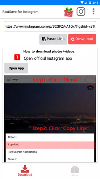 Fast Download for Instagram Screenshot1