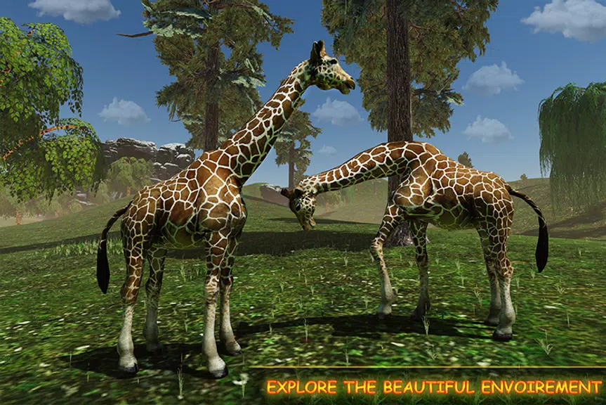 Giraffe Family Life Jungle Sim Screenshot2