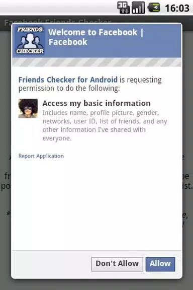 Friends Checker for Facebook Screenshot3