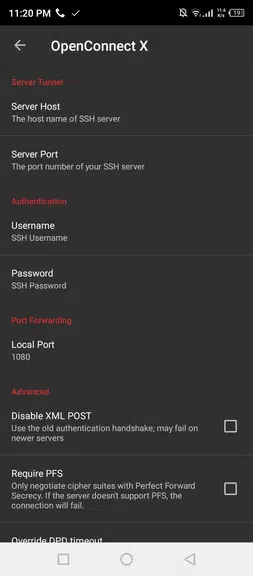 OpenConnect X for Android Screenshot2