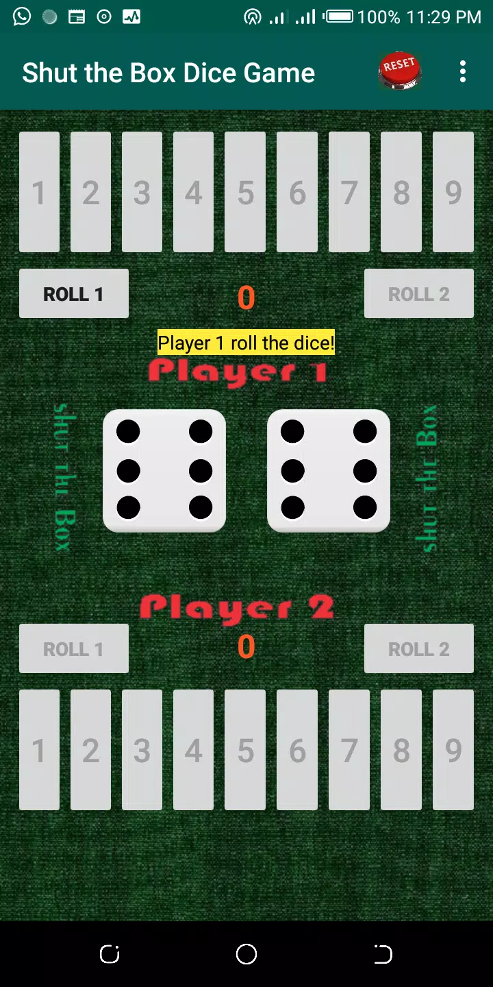 Shut-the-Box Dice Game Screenshot3