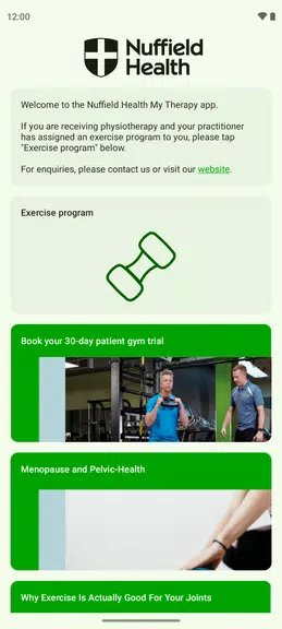 Nuffield Health My Therapy Screenshot1