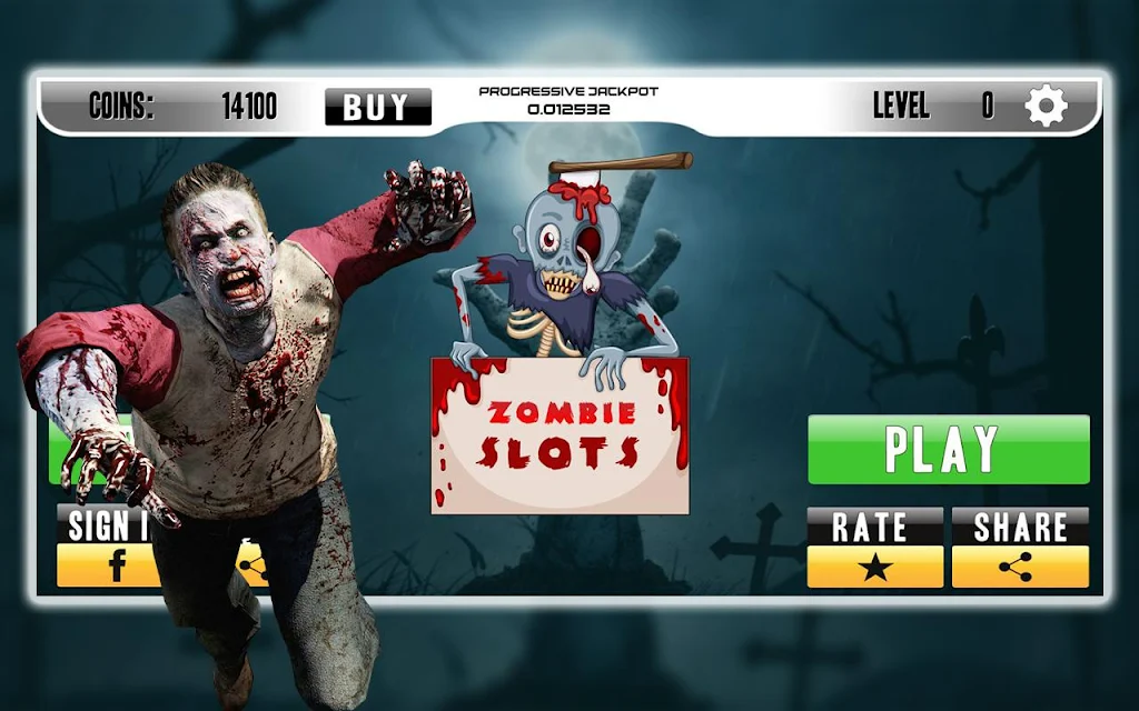 Casino Walking Zombie Slots Machine Screenshot1