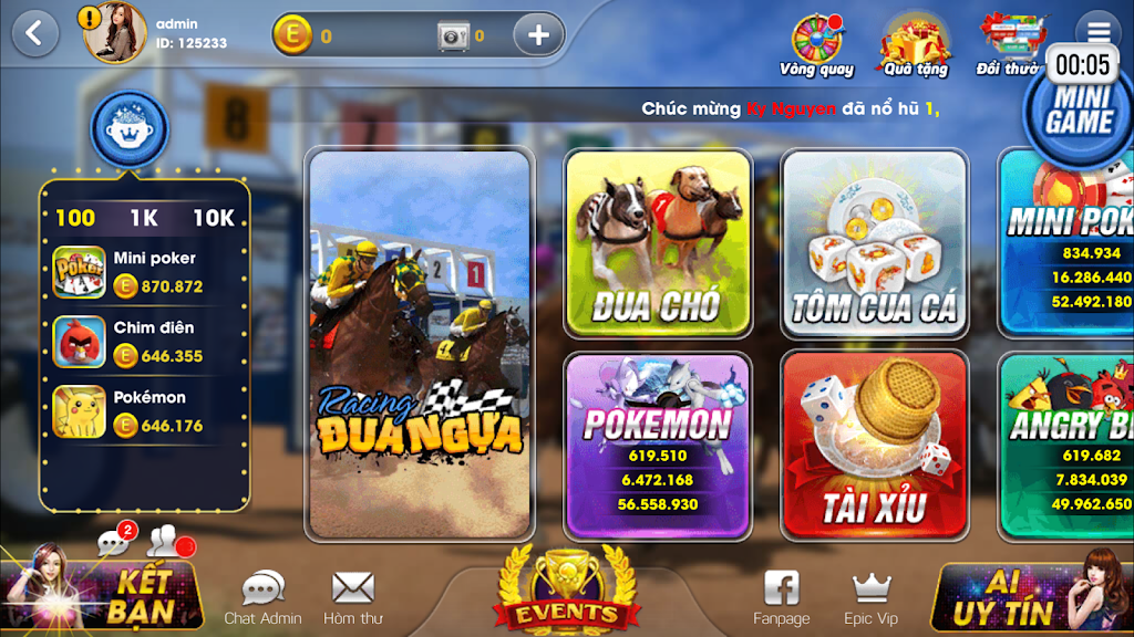 Epic JackPot: Đại gia Game bai Club Screenshot1